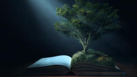 Tree of Knowledge Blooms in the Dark wallpaper