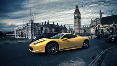 Ferrari in London wallpaper
