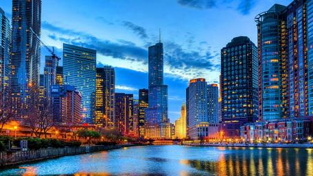 Chicago Riverwalk wallpaper