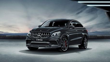 Sleek Mercedes-Benz GLE in a Modern Setting wallpaper