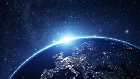 Stunning View of Earth at Dawn wallpaper