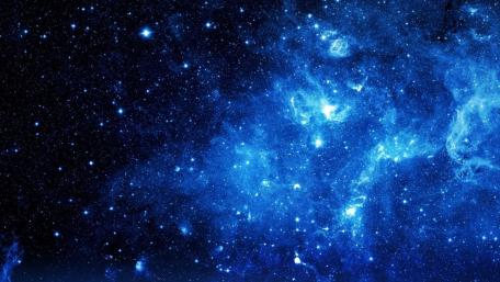 Mystical Blue Universe Wallpaper wallpaper