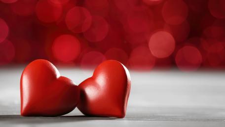 Romantic Red Heart Delight wallpaper
