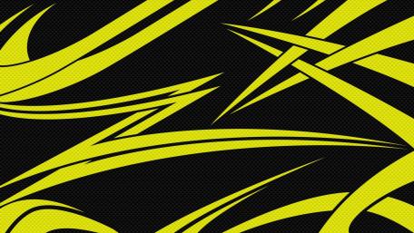 Bold Black and Yellow Abstract Design wallpaper