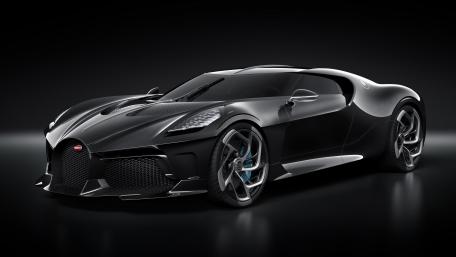 Sleek Power in the Form of Bugatti La Voiture Noire wallpaper