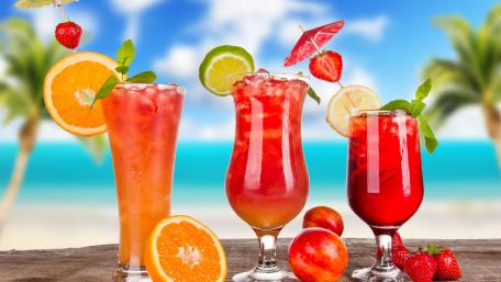 Tropical Cocktail Paradise Wallpaper wallpaper
