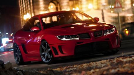 Sleek Red Pontiac GTO Sports Car Wallpaper wallpaper