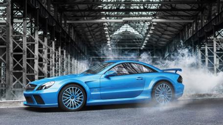 Sleek Blue Dream Car Wallpaper Showcase wallpaper