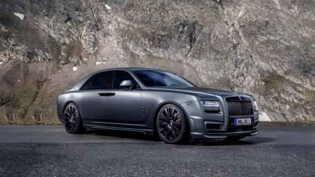 Elegant Rolls-Royce Ghost in Stunning Landscape wallpaper