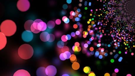 Burst of Colorful Bokeh Magic wallpaper