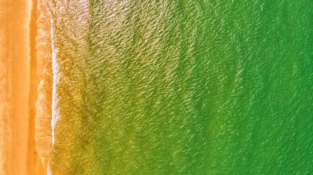 Stunning Aerial Beach View Wallpaper wallpaper