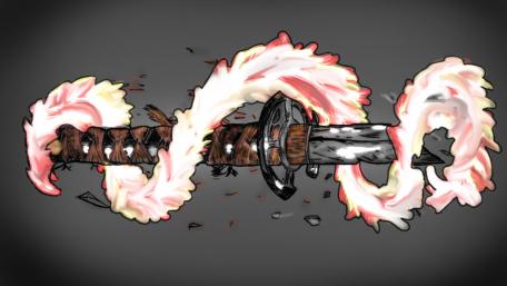Flaming Katana wallpaper