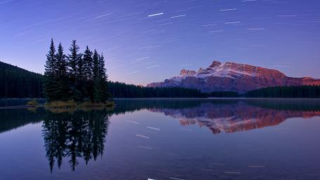 Tranquil Night at Peyto Lake in Banff National Park wallpaper