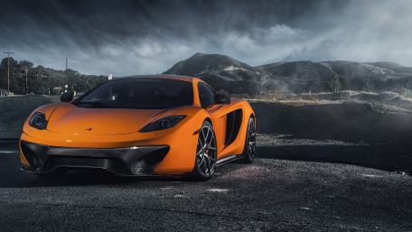 McLaren P1 in Stunning Orange Finish wallpaper