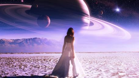 Celestial Dreams of a Cosmic Voyager wallpaper