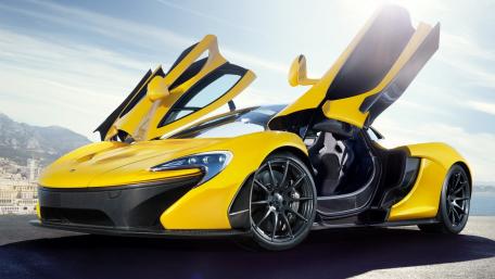 Stunning McLaren P1 GTR in Radiant Yellow Shine wallpaper