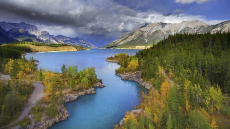Emerald Lake, Yoho National Park, British Columbia wallpaper
