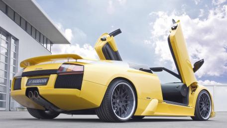 Stunning Yellow Lamborghini Murciélago Wallpaper wallpaper