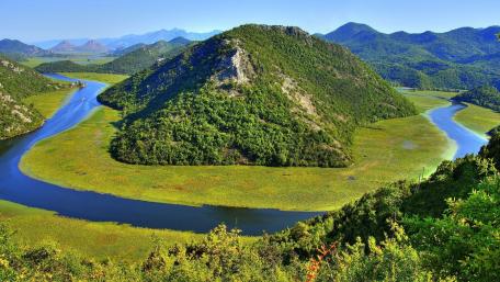 Piva Lake (Montenegro) wallpaper