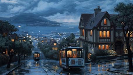San Francisco streetcar wallpaper