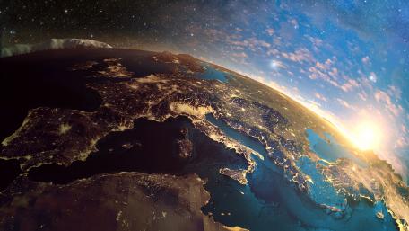 Stunning Earth Horizon at Sunrise wallpaper
