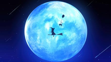 Mystical Midnight Flight wallpaper