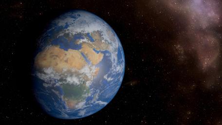 Earth's Radiance in the Cosmos wallpaper