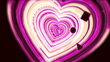 Heart tunnel wallpaper