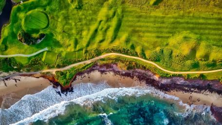 Long Reef Golf Club from above wallpaper