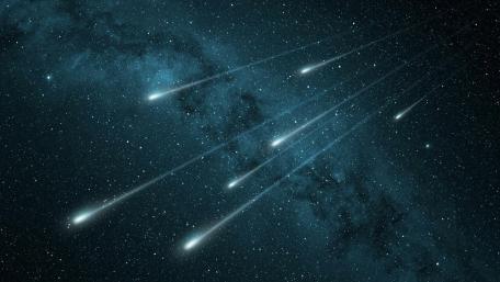 Celestial Showers and Starry Night Skies wallpaper