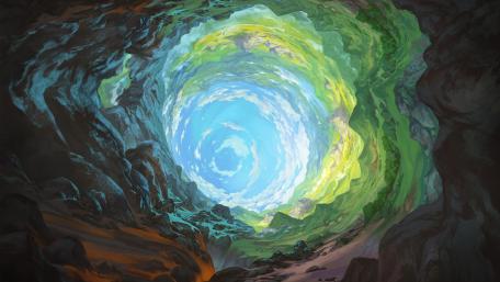 Skyward Spiral Portal wallpaper