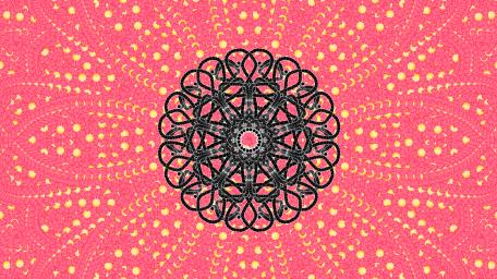Intricate Mandala on Vibrant Background wallpaper