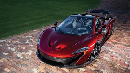 Sleek Red McLaren P1 Dream Car Wallpaper wallpaper