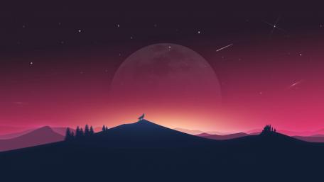 Howling wolf wallpaper