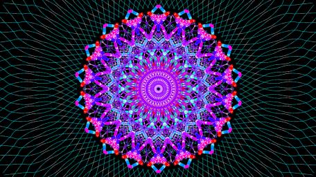 Vibrant Mandala of Symmetry and Colorful Patterns wallpaper