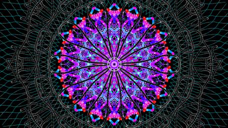 Vibrant Symmetry in Mandala Design wallpaper