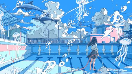 Underwater Dreamscape Encounter wallpaper