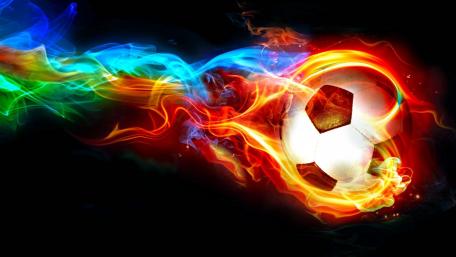 Fiery Football Fantasy wallpaper