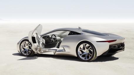 Sleek Jaguar C-X75 in Stunning Exterior View wallpaper