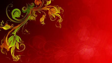 Vibrant Floral Swirl Design wallpaper