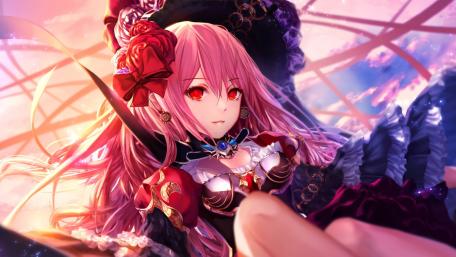 Demonic Elegance in Twilight Hues wallpaper