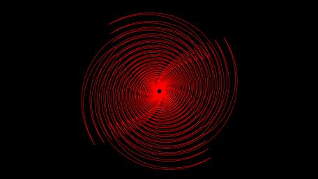 Red Swirl Hypnotic Abstraction wallpaper
