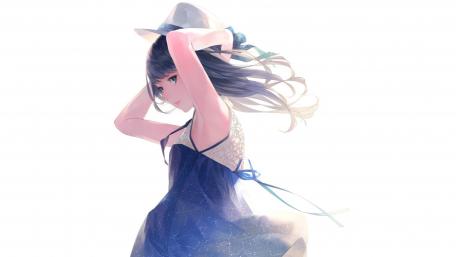 Ethereal Anime Beauty in Sunlight wallpaper