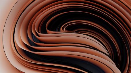 Spiraling Essence: Brown Abstract in Motion wallpaper
