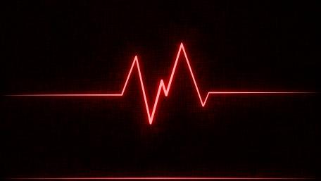 Heart Beat Red Glow wallpaper