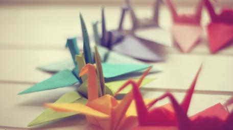 Paper Cranes wallpaper