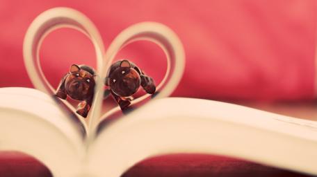 book heart wallpaper
