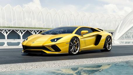 Lamborghini Aventador S in Stunning Yellow Beauty wallpaper