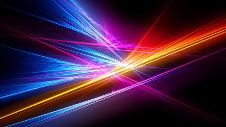 Vibrant Abstract Glow of Light Trails wallpaper