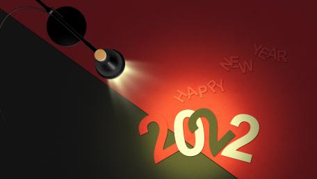 Happy New Year 2022 in 4K wallpaper